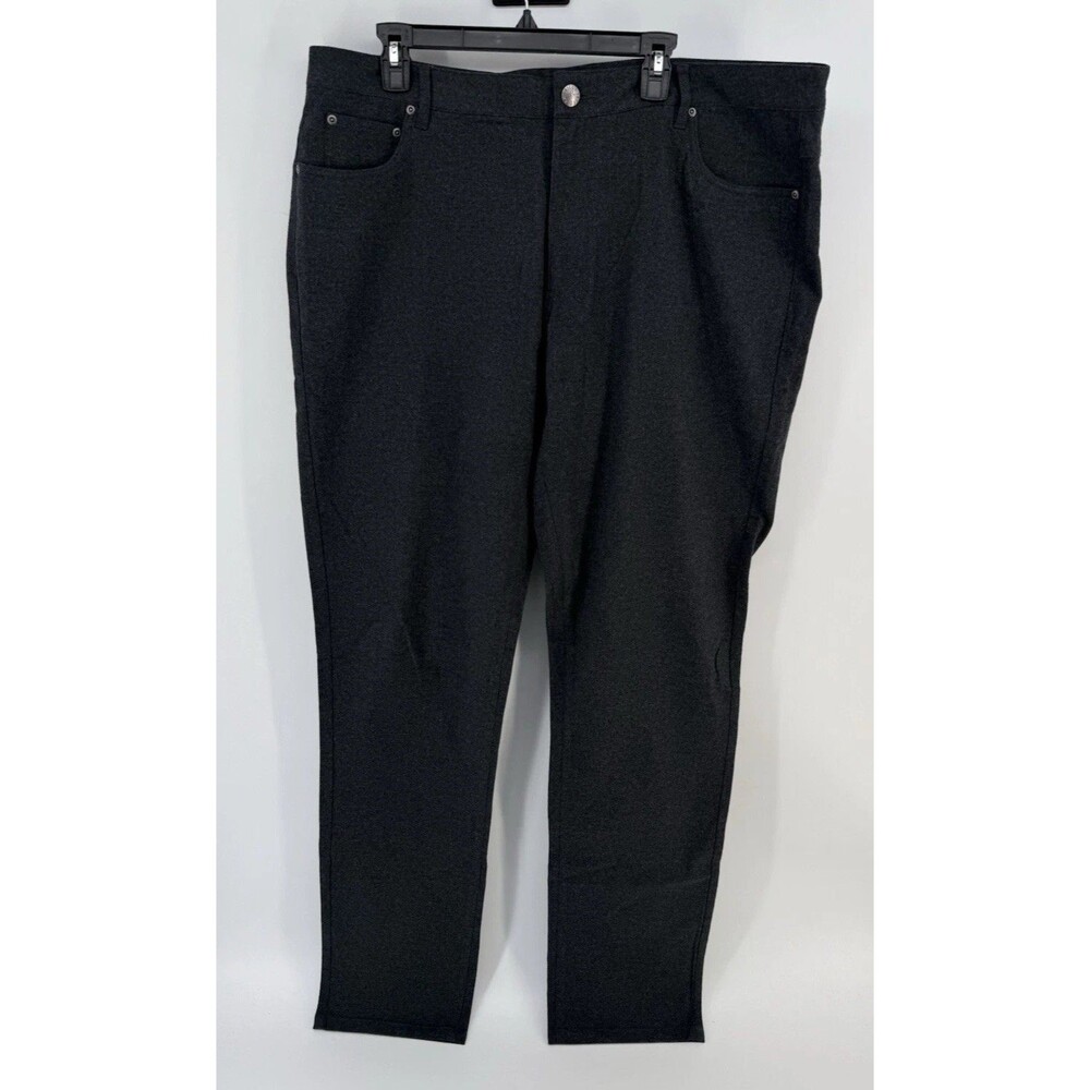 American Tall TAPERED-FIT Stretch Flannel 5 Pocket Pants gray 42 38